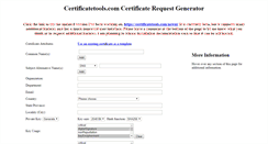 Desktop Screenshot of certificatetools.com